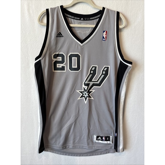 adidas Other - Adidas Manu Ginobili San Antonio Spurs Jersey Silver Alternative NBA Adult M